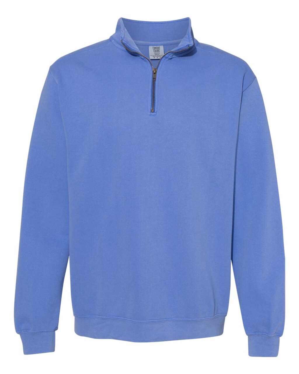 Comfort Colors® Garment-Dyed Quarter Zip Long Sleeve Sweatshirt